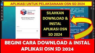 CARA DOWNLOAD DAN INSTAL APLIKASI OSN SD 2024