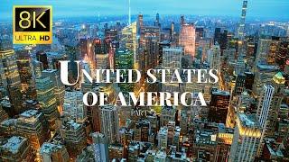 Cities of United States of America  in 8K ULTRA HD 60 FPS Drone Video