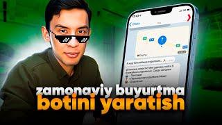 Eng zamonaviy buyurtma botini yaratish  Ecommerce bot Robosell