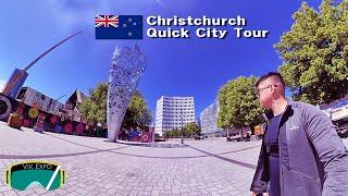 New Zealand  Christchurch  Quick city tour with Ilyas