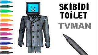 Easy Drawing Skibidi Toilet Tvman I Kolay Tvman Çizimi I Skibidi Toilet Nasıl Çizilir?