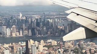 Landing at New York City LaGuardia Airport LGA with Commentary from a New Yorker