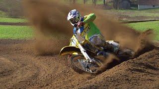 Suzuki RM250 1989 WFO on modern track  Mxslo.TV *NO MUSIC PURE 2 STROKE*