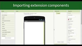App Inventor Import extension components