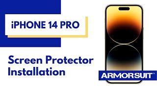 iPhone 14 Pro Screen Protector MilitaryShield Installation Video Instruction by ArmorSuit