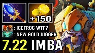 NEW IMBA TALENT 7.22 Scepter Tinker +150 GPM Gold Digger CRAZY FAST HAND by ghost 900 GPM Dota 2