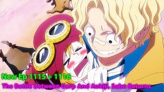 How The Best Battle in One Piece Garp Vs Aokiji Sabo Returns New Ep 1116 - Anime One Piece Recaped