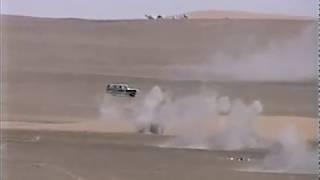 Mk19 Grenade Launcher vs Moving Jeep Kuwait 1999