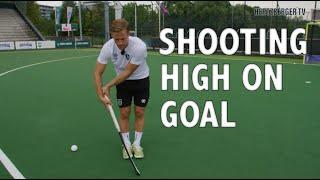 How to hit high on goal HertzbergerTV Field Hockey Tutorial