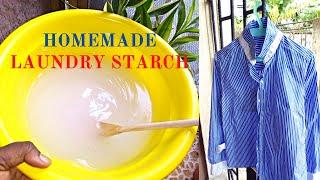 How To Make Starch At Home For ClothesFabric  Homemade Laundry Starch For Clothes  Doris Etito