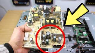 How To Repair A TV That Wont Turn On  How To Repair A TV Power Supply  TV Red Light Blinking