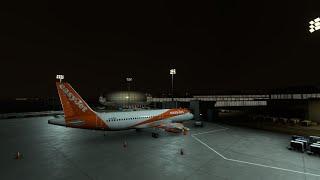 MSFS Early morning flight with pasty. Paris to Manchester - Easyjet A320