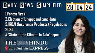 The Hindu & The Indian Express Analysis  28 April 2024  Daily Current Affairs  DNS  UPSC CSE