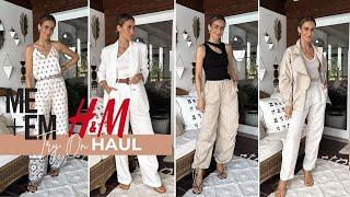 HUGE Spring & Summer Try On Haul 2023  New In H&M ME+EM Santaella