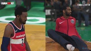 NBA 2K19 vs NBA LIVE 19 - Visual Comparison 1080p 60FPS HD