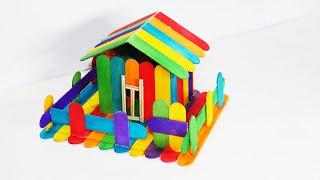How To Make Popsicle Stick House  Ice Cream Stick House