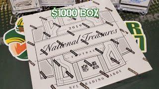 2019 National Treasures Football Unboxing. $1000 Box Opening