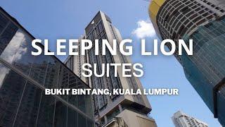 New Hotel at Bukit Bintang KL  Sleeping Lion Suites Hotel  Hotel Walkthrough in 4K