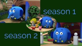 Jungle Junction Theme Song Season 1 and Season 2 Side by Side Comparison