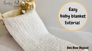 SUPER EASY crochet blanket for summer