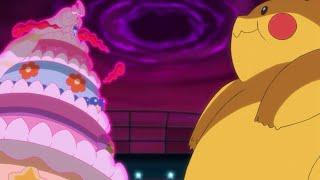 Ash Vs OpalBloatmax PikachuFatmax pikachu Vs Gigantamax Alcremie  Pokemon Journeys episode 82.