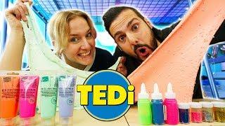 TEDI SLIME CHALLENGE - Nina & Kaan machen mit TEDI ZUTATEN Schleim - After Eight VS Partykracher