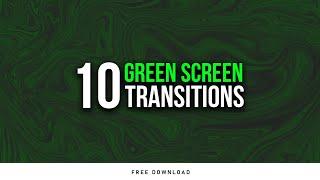 10 Simple Transitions Green Screen Animation Template For Kinemaster Filmora Premiere Pro