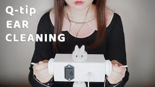 양쪽 동시 면봉 귀청소ASMR｜노토킹 거친 귀청소 Rough Q-tip Ear Cleaning ASMR No Talking｜ 綿棒耳かき