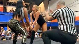 the bad girl Penelope ford and bullshit Maneater Maria manic fights #wrestling #wrestlemania #wwe