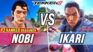 T8  Nobi #2 Ranked Dragunov vs iKari Kazuya  Tekken 8 High Level Gameplay