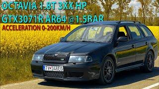 SKODA OCTAVIA 1.8T GTX3071R 1.5BAR 3XX HP ACCELERATION