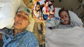 Hina Khan brokedown & Crying at her Last Days of Cancer in the Hospital after her Cancer Surgery