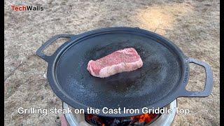 Grilling Steak on Solo Stove Bonfire 2.0