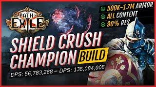 PoE 3.24 UPDATED Shield Crush Champion is CRUSHING  Build Guide League Starter to Uber Bosses