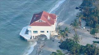 Raw video Siesta Key Florida Helene storm damage