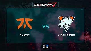 fnatic vs Virtus.pro - cs_summit 7-  Grand final - map1 - de_inferno TheCraggy & MintGod