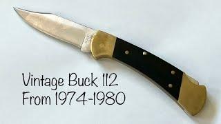 Buck 112 Unboxing Vintage Buck Knife