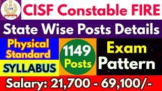 CISF Constable FIRE Recruitment 2022  CISF Recruitment 2022  Success Code INDIA