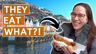 5 MUST-TRY Foods in Bergen Norway  American tries Norwegian Food with LOCAL Guides
