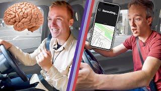 Whos faster around London a taxi driver or a GPS?