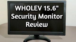 WHOLEV 15.6 inch Security Monitor Review  CCTV Monitor