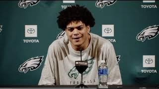 EAGLES Johnny Wilson on being drafted by Philly  moving to tight end