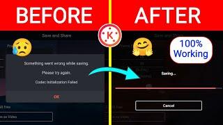 Kinemaster Codec Initialization Failed  Kinemaster Codec Problem  Kinemaster Video Export Problem