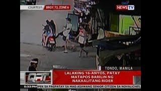 QRT Lalaking 16-anyos patay matapos barilin ng nakaalitang rider sa Tondo