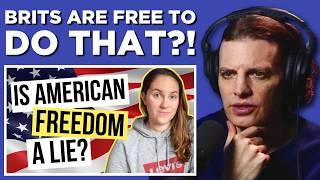 American Reacts to Why I Feel More Free In Britain Than America