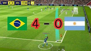 Argentina vs Brazil epic football match Arabic commentary