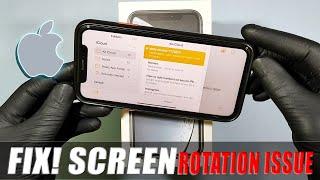 FIX iPhone Screen Not Rotating Issue 2024  iPhone Screen Rotation Settings