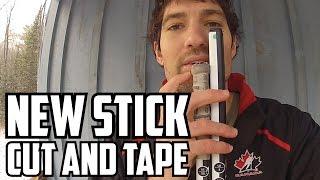 Cutting and Taping a New Hockey Stick