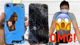 YOU NEVER SEEN NOTHING LIKE IT  GAMING KID DESTROYED HIS IPHONE IN TO PIECES  #apple #iphone #fy