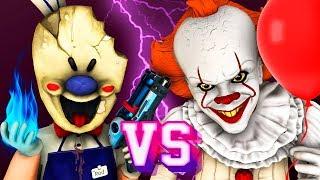 МОРОЖЕНЩИК vs ПЕННИВАЙЗ - ФИЛЬМ Все Серии Ice Scream 7 Оно 2 Танцующий Клоун Хоррор 3D Анимация